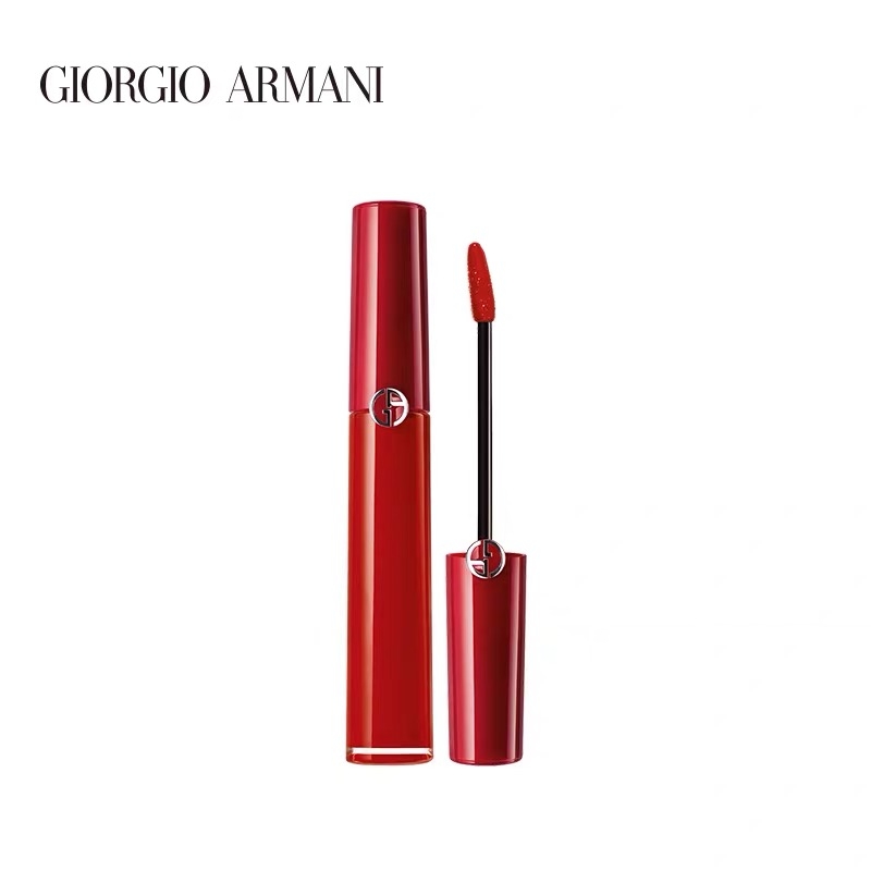 正品Armani/阿玛尼红管唇釉番茄色丝绒哑光口红405/208/209秋冬